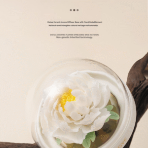 Intangible Cultural Heritage Ceramic Flower Aromatherapy Gift Box--Camellia